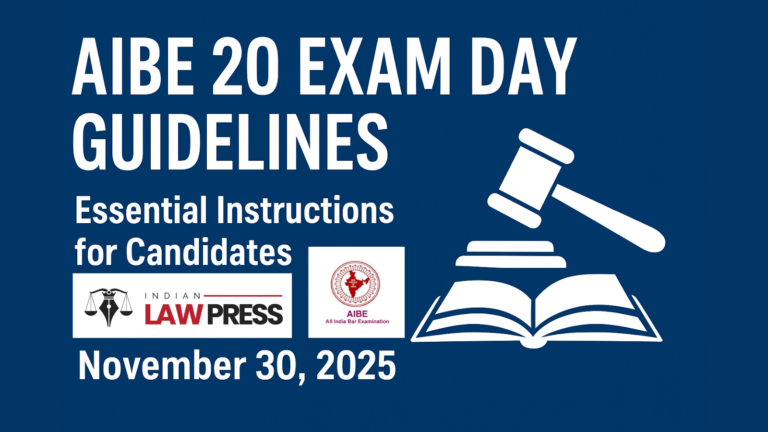 AIBE 20 Exam Day Guidelines
