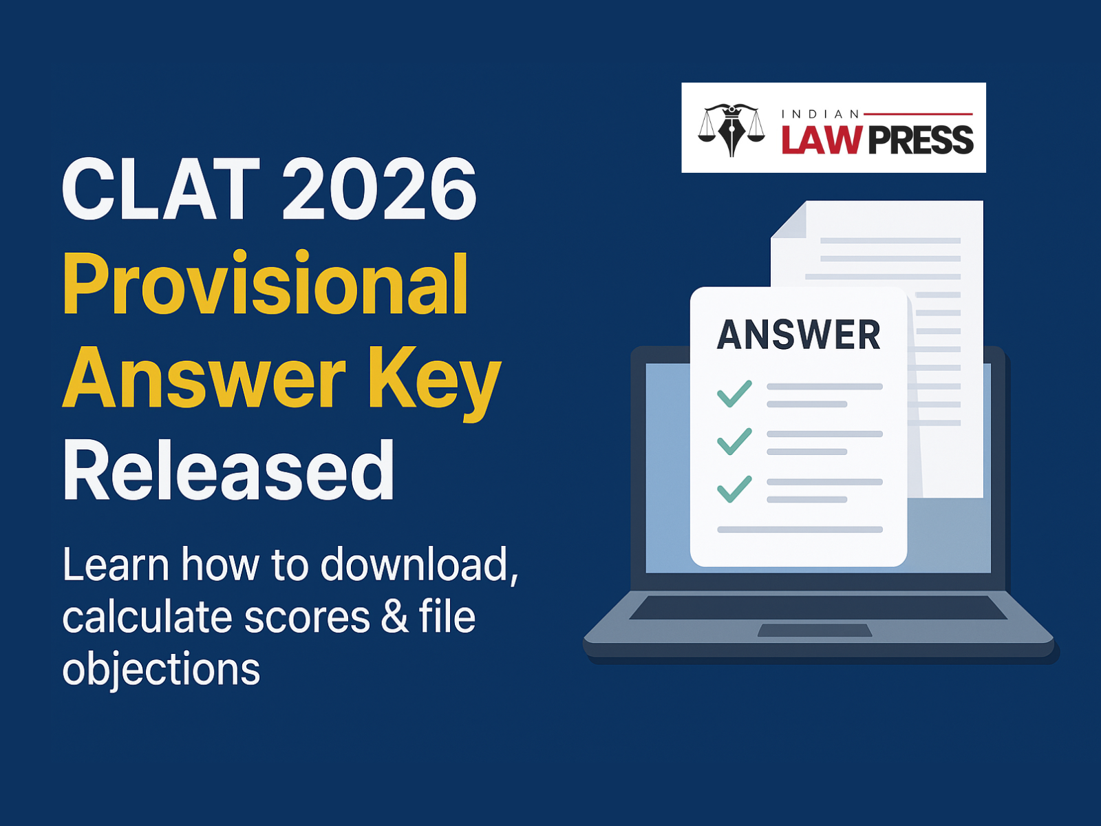 CLAT 2026 provisional answer key released